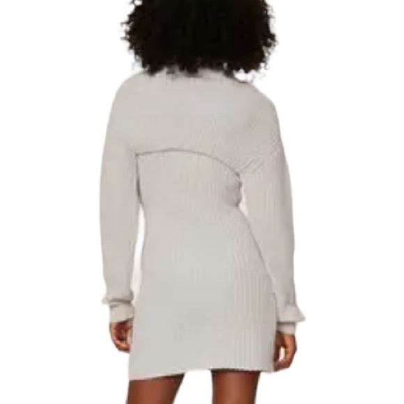 RtA Shrug Turtleneck Sweater Jady Gray L - Picture 3 of 13